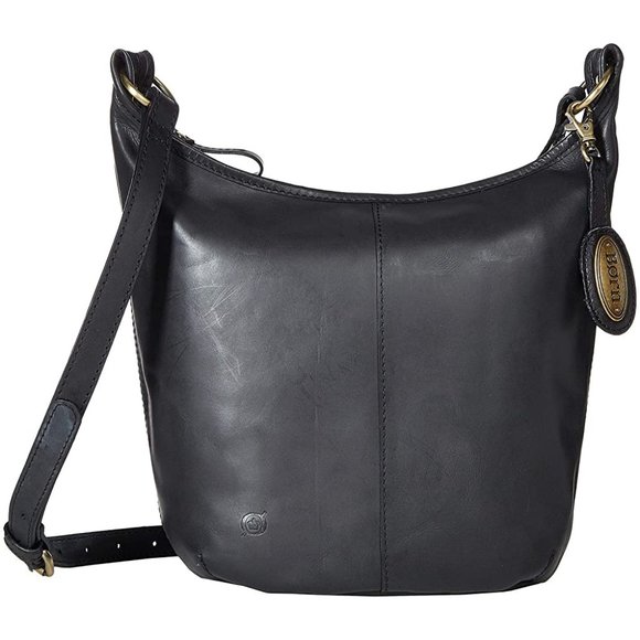 🎁 Born Plymouth Women's Distressed Bucket Hobo - Picture 1 of 10